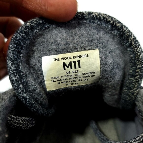 allbirds Wool Runners Knit Lace Up Sneakers Active Shoe Mens 11 Charcoal Gray‎ main image 7